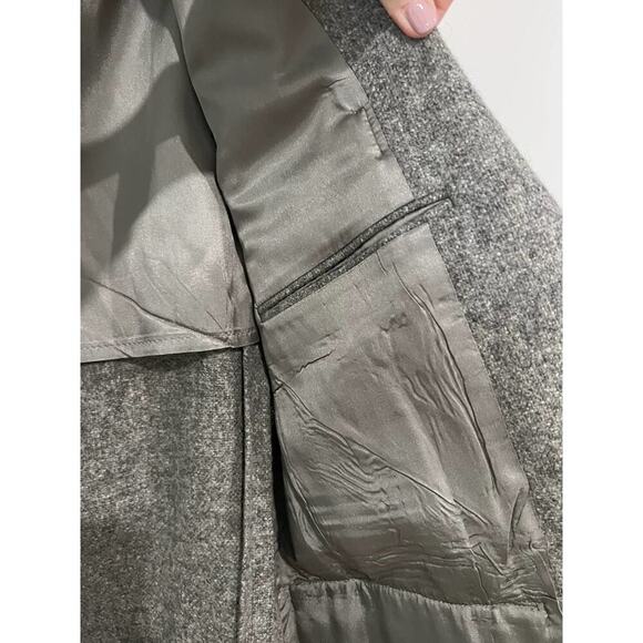Recycle Brand Pure Wool Gray Flannel Sport Coat – Made in Italy – 40R - Picture 5 of 11
